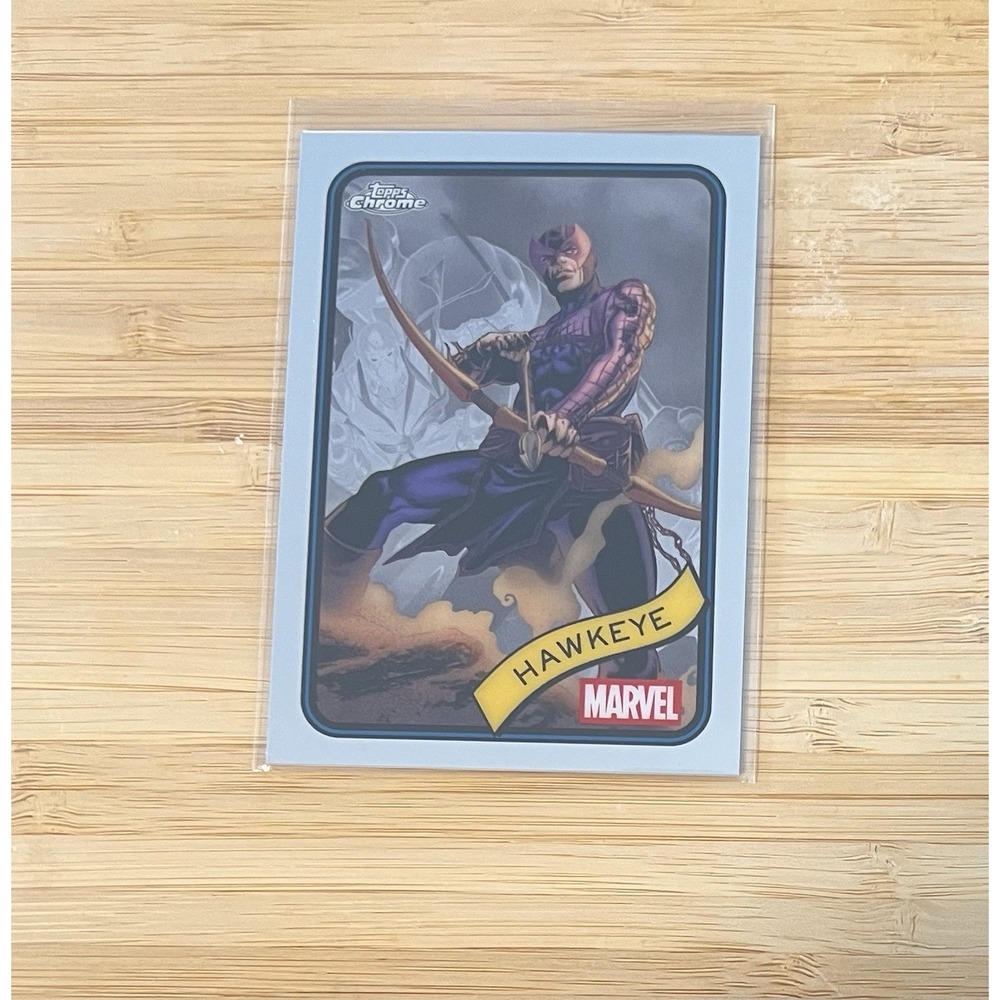 2025 Topps Chrome Marvel‎ Hawkeye #133 Base Card Avengers Clint Barton